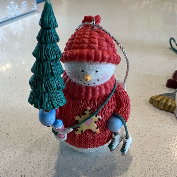 Set of three snowmen ornaments - Picture 3 of 4